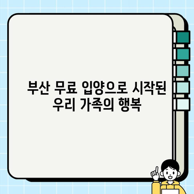 부산에서 무료 강아지 입양, 제가 겪은 특별한 경험 | 부산 강아지 입양, 무료 입양 후기, 유기견 입양