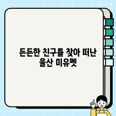 울산 미유펫에서 찾은 행복, 무료 분양 강아지와의 특별한 만남 | 울산, 미유펫, 강아지 무료 분양, 입양 후기