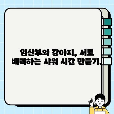 임산부와 강아지, 안전하고 행복한 샤워 시간 만들기| 임산부 강아지 배려 가이드 | 임신, 반려견, 샤워, 안전, 배려