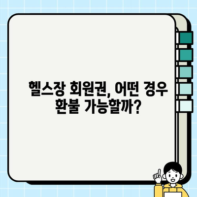 헬스장 회원권 & PT 환불, 성공적인 환불 받는 방법 | 후기, 법적 근거, 환불 가능성