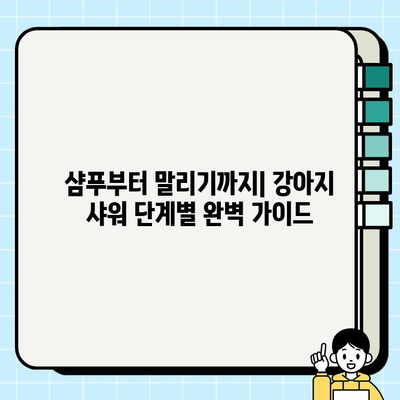 강아지 샤워| 흔한 실수 7가지와 완벽한 샤워 가이드 | 강아지 목욕, 샤워 팁, 반려견 관리