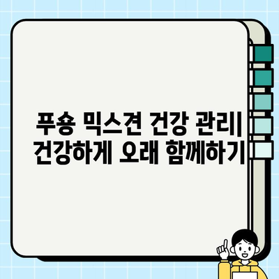 부천 푸숑 믹스견, 행복 찾는 길| 입양부터 건강관리까지 | 푸숑, 믹스견, 입양, 건강, 부천