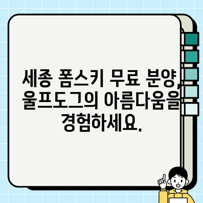 세종 폼스키 무료 분양| 울프도그와의 사랑 이야기 | 폼스키 분양, 세종시, 무료 분양, 울프도그