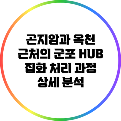 곤지암과 옥천 근처의 군포 HUB 집화 처리 과정 상세 분석