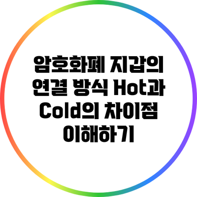 암호화폐 지갑의 연결 방식: Hot과 Cold의 차이점 이해하기